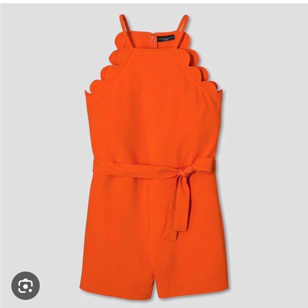 NWT- Victoria Beckham for Target Orange Romper
